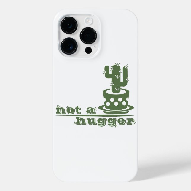 Funda Para iPhone Cacti No es gracioso decir (Reverso)