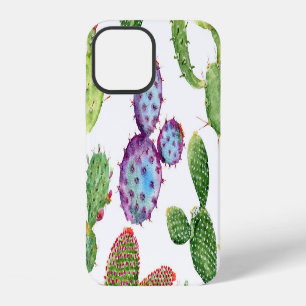 Funda Para iPhone 12 Cactus Tropical: Patrón acuarela sin foco