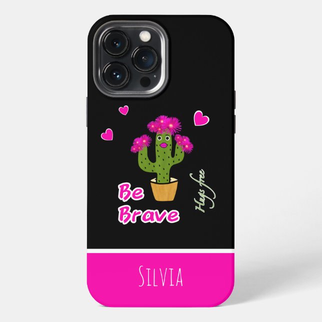 Funda Para iPhone Cactus verde lindo (Reverso )