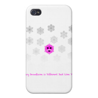 Funda Para iPhone 4 Cada copo de nieve es diferente
