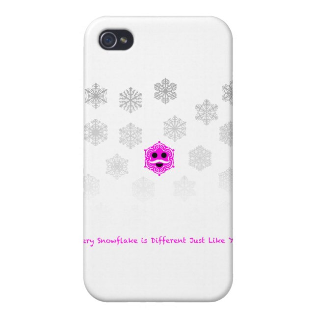 Funda Para iPhone Cada copo de nieve es diferente (Atrás)