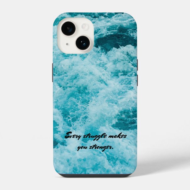 Funda Para iPhone Cada lucha te hace más fuerte. (Reverso )