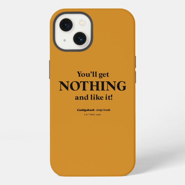 Funda Para iPhone Caddyshack | ¡No obtendrás nada y te gustará! (Reverso )