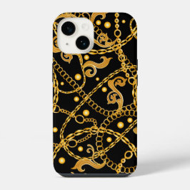 Funda Para iPhone 14 Cadena dorada