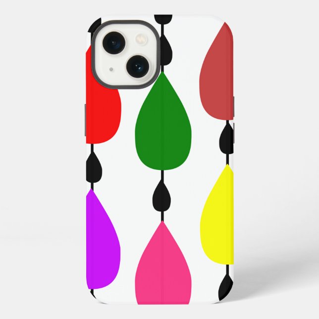Funda Para iPhone Cadenas de lluvia (Reverso )