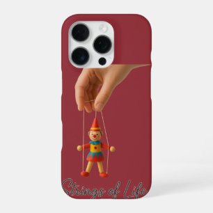 Funda Para iPhone 16 Pro Cadenas de vida Pegatina de circo de marionetas