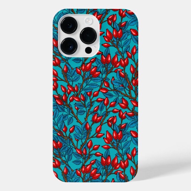 Funda Para iPhone caderas de Rosa, rojo y azul (Reverso)