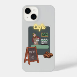 Funda Para iPhone 14 Cafe