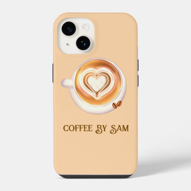 Funda Para iPhone Café cappuccino (Reverso )