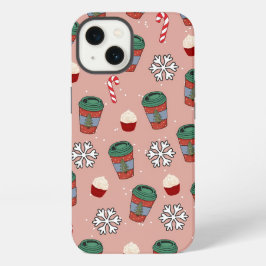 Café de muérdago de Navidad estético