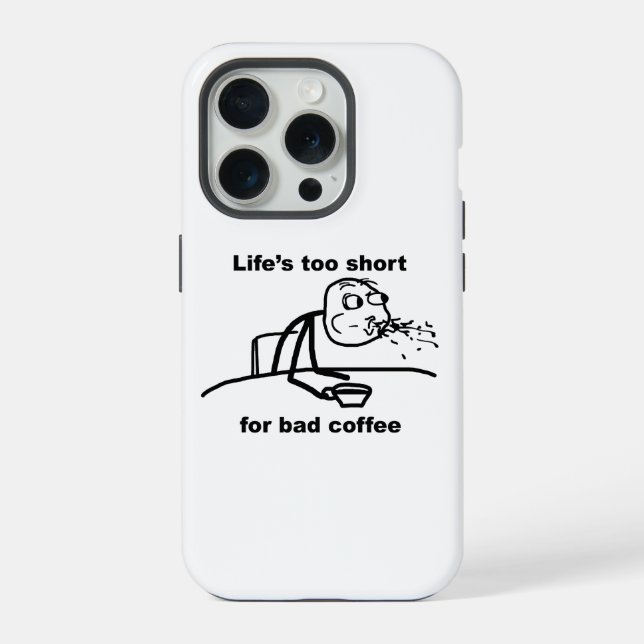 Funda Para iPhone Café malo (Reverso )