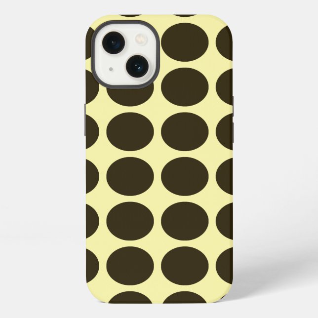 Funda Para iPhone Café Mocha Cream Neutral Dots (Reverso )