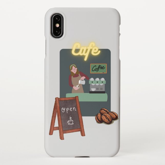 Funda Para iPhone Cafe phone (Reverso)
