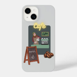 Funda Para iPhone 14 Cafe phone case