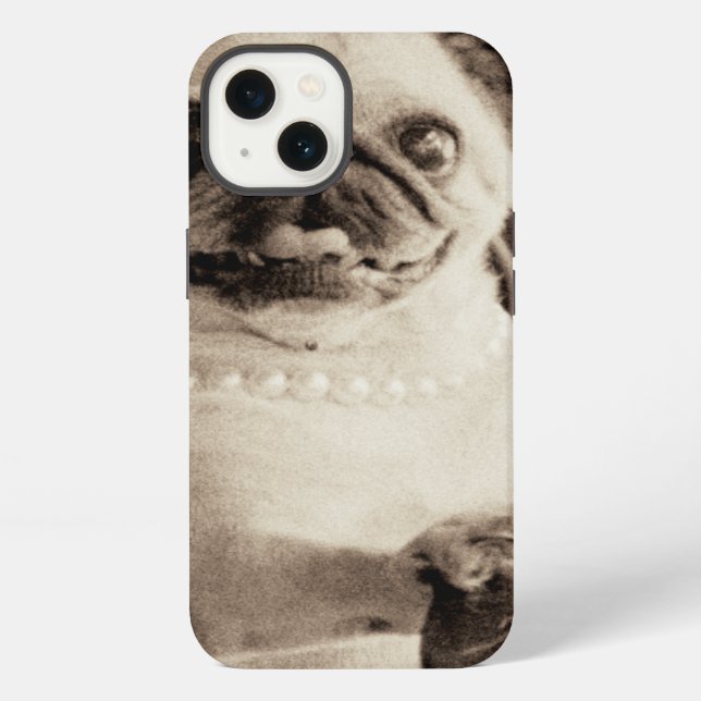 Funda Para iPhone Cafe Pug (Reverso )