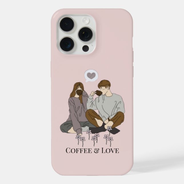 Funda Para iPhone Café y amor acogedor: ¡Mezcla perfecta para tu tel (Reverso )