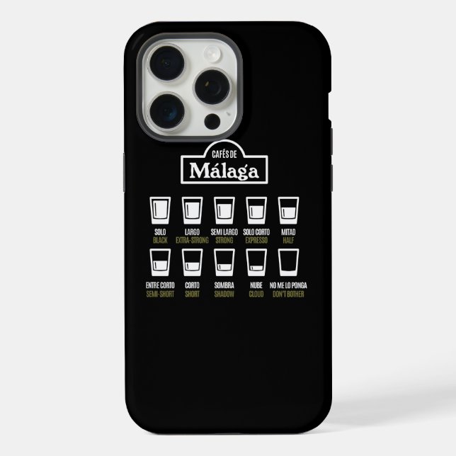 Funda Para iPhone Cafés de Málaga (Reverso )