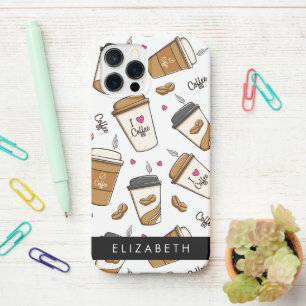 Funda Para iPhone 12 Pro Cafés, Frijoles para café, amante del café, nombre