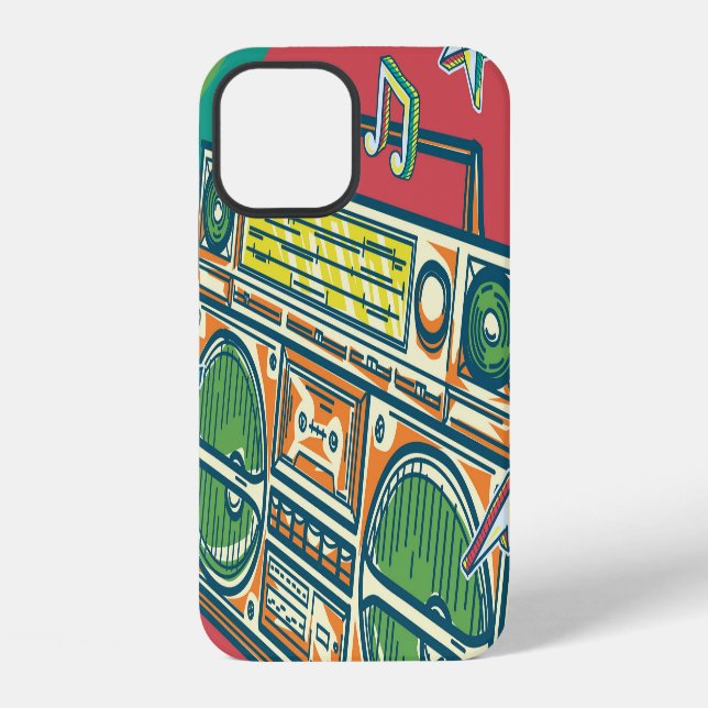 Funda Para iPhone Caja Boom Funky Diseño Colorido (Reverso )