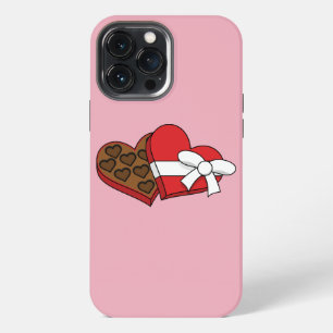 Funda Para iPhone 13 Pro Max Caja de chocolates en forma de corazón para el día