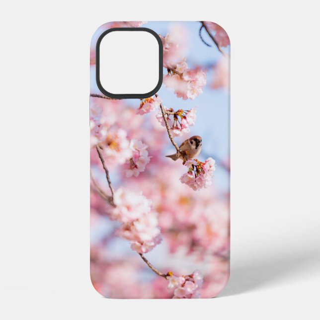 Funda Para iPhone Caja de regalo de flores de cerezo (Reverso )