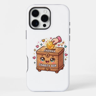 Funda Para iPhone 16 Pro Max Caja de Sadaka marroquí islámica Kawaii linda