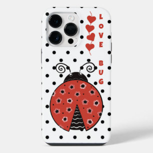 Funda Para iPhone 14 Pro Max Caja Fuerte para Teléfono Ladybug Amor Bug