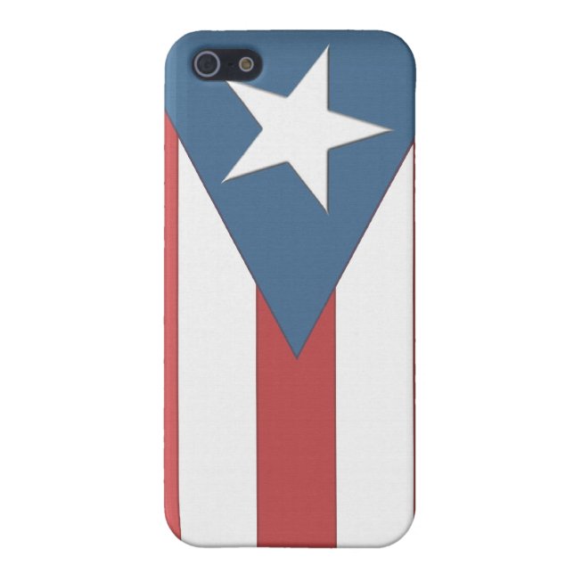 Funda Para iPhone Caja puertorriqueña de la bandera (Atrás)