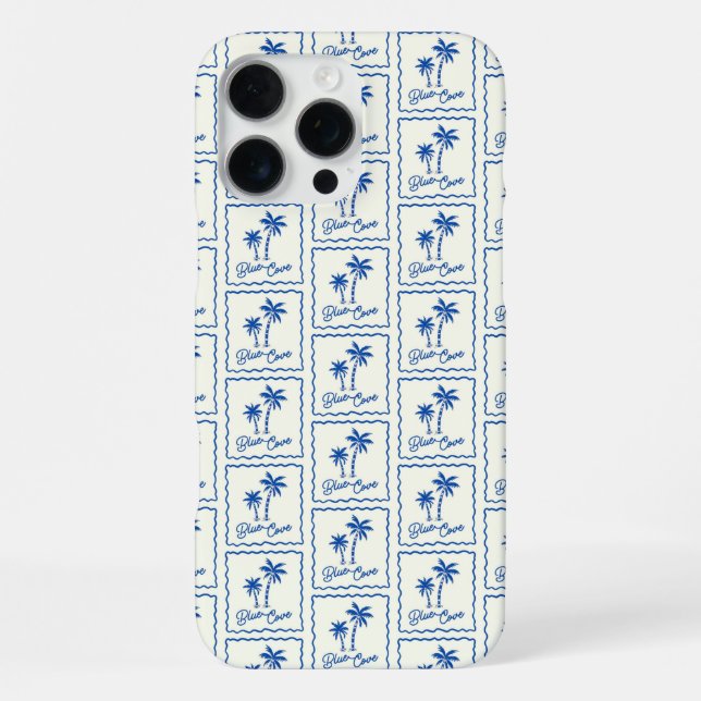 Funda Para iPhone Cala Azul (Reverso )