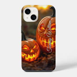 Funda Para iPhone 14 Calabaza clásica de Halloween