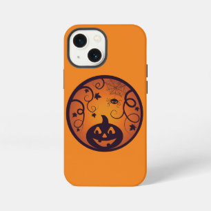 Funda Para iPhone 13 Mini Calabaza de Halloween Jack o linterna cara de cala