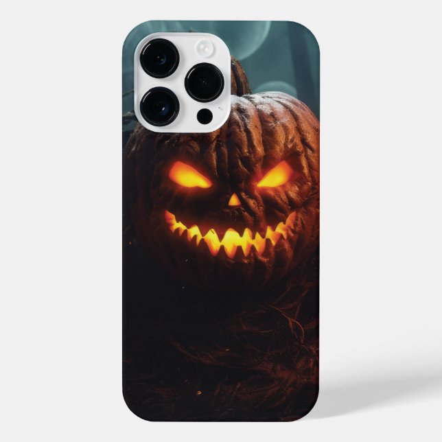 Funda Para iPhone Calabaza malvada (Reverso)