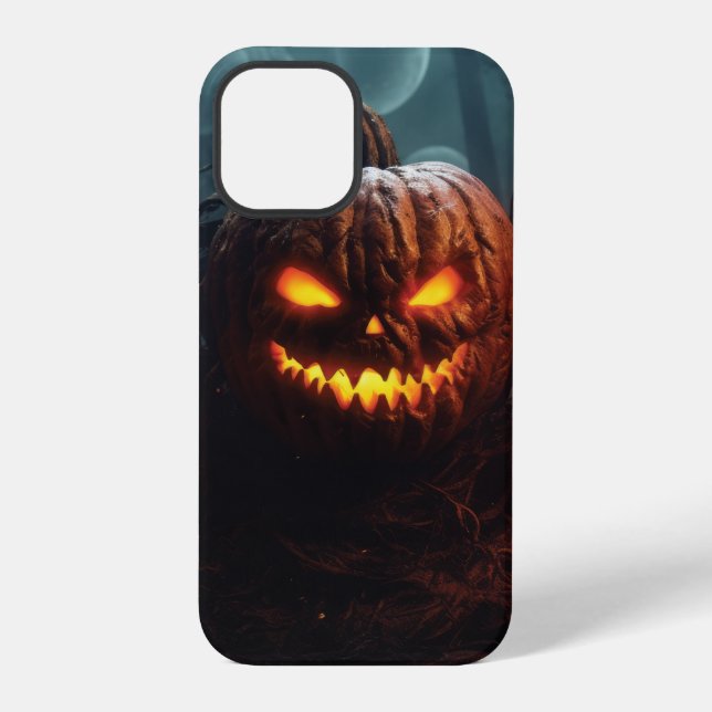 Funda Para iPhone Calabaza malvada (Reverso )