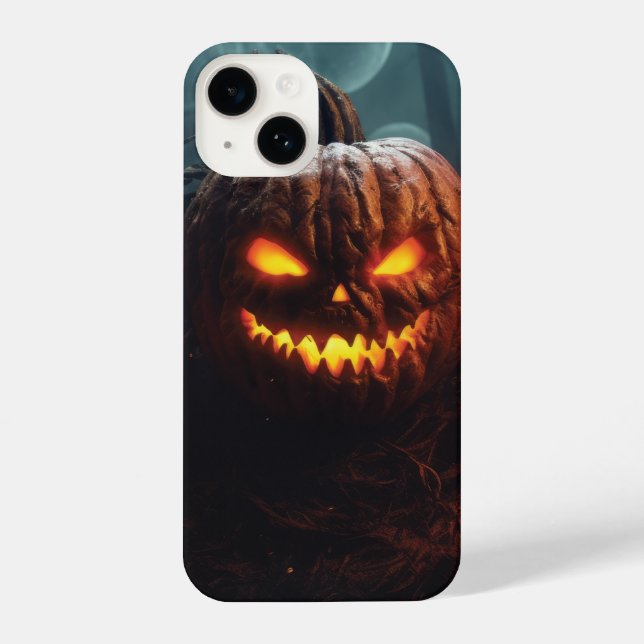 Funda Para iPhone Calabaza malvada (Reverso )
