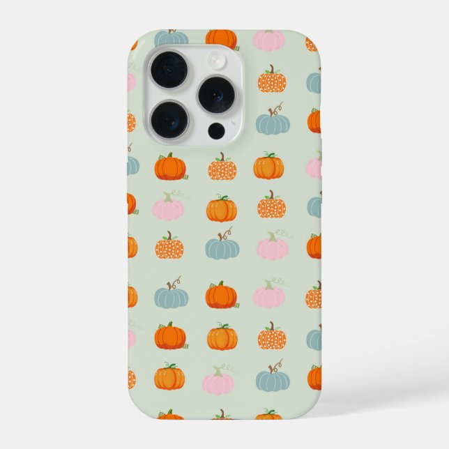 Funda Para iPhone Calabazas Multicolores Patrón (Reverso )