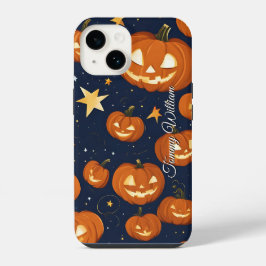 Funda Para iPhone 14 Calabazas Sonrientes Para Halloween