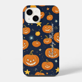 Funda Para iPhone 14 Calabazas Sonrientes Para Halloween