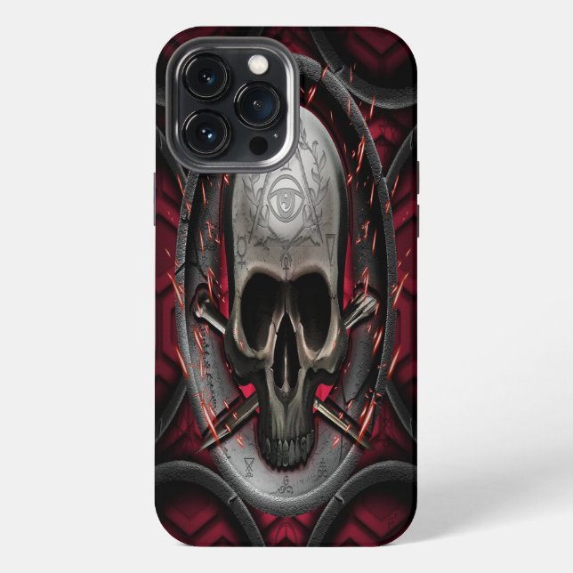Funda Para iPhone calavera Ars Longa Vita Brevis (Reverso )