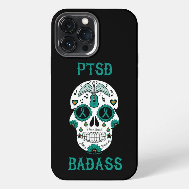 Funda Para iPhone Calavera Azucarera...TEPT (Reverso )