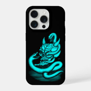 Calavera - Cabeza malvada con serpiente