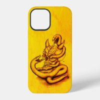 Calavera - Cabeza malvada con serpiente