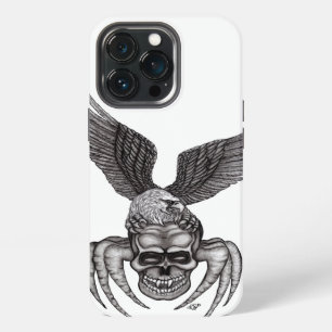 Funda Para iPhone 13 Pro Calavera de araña con águila