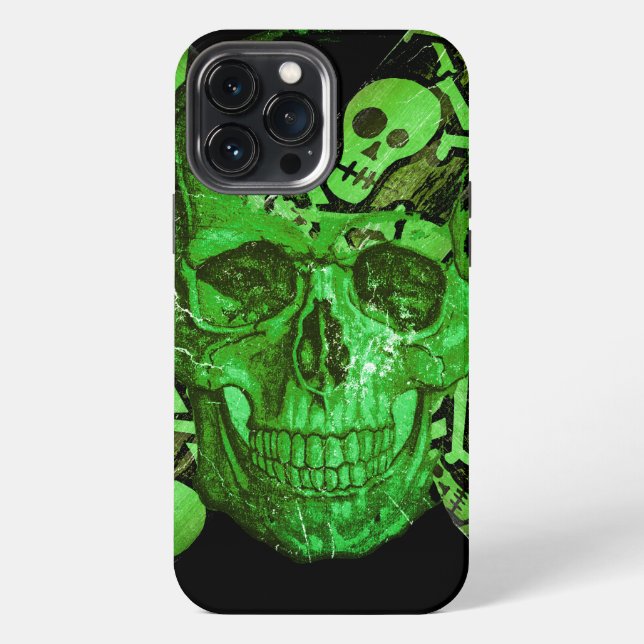 Funda Para iPhone Calavera de Halloween #2 (Reverso )