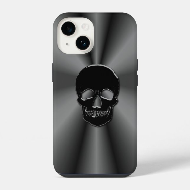 Funda Para iPhone Calavera de Ónix (Reverso )