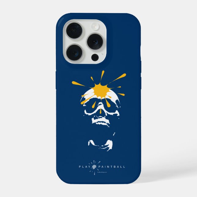Funda Para iPhone Calavera de Paintball (Reverso )