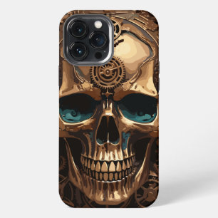 Funda Para iPhone 13 Pro Max Calavera decorativa de Steampunk
