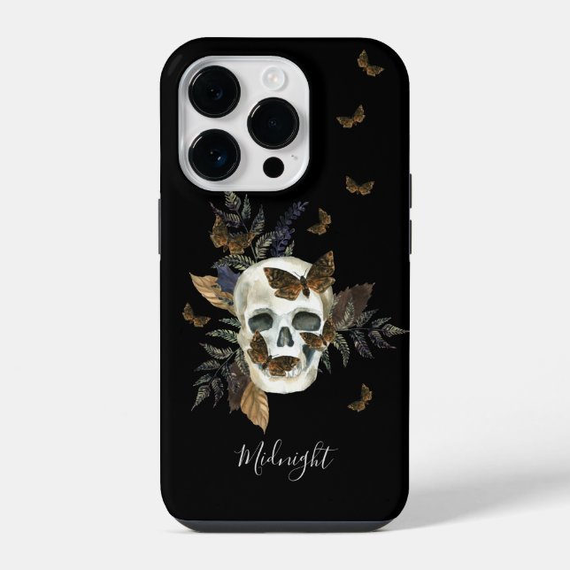 Funda Para iPhone Calavera Gótica  (Reverso )