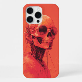 Funda Para iPhone 16 Pro Max Calavera naranja