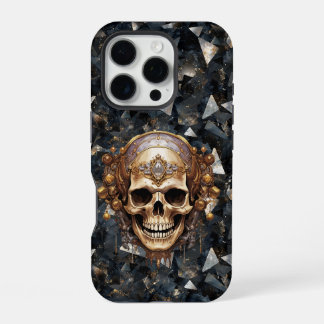 Funda Para iPhone 16 Pro Calavera pirata sobre estuche para iPhone y iPad d