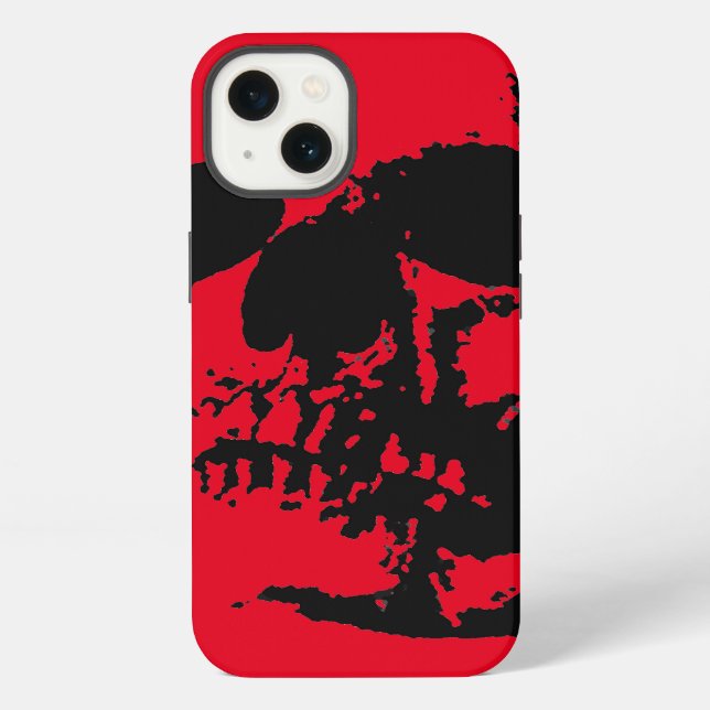 Funda Para iPhone Calavera Roja (Reverso )